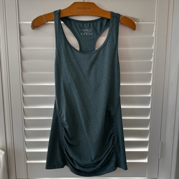 SET of maternity racer back athletic tanks. Size small. - Picture 1 of 3